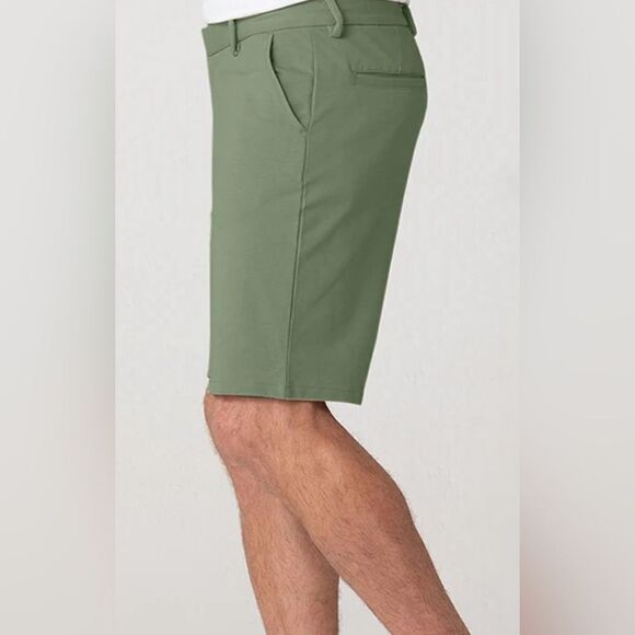 NWT SWET TAILOR Men’s Sage Green 8” Chino Short Regular Fit - Size 29 - Picture 3 of 10